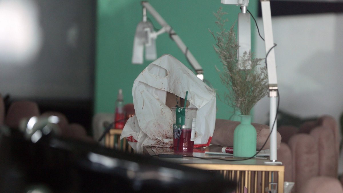 An interior view of the beauty salon where influencer Valeria Marquez was murdered, in Zapopan, Jalisco State, Mexico, May 15, 2025. (AFP Photo)