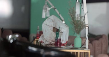 An interior view of the beauty salon where influencer Valeria Marquez was murdered, in Zapopan, Jalisco State, Mexico, May 15, 2025. (AFP Photo)