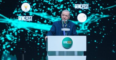 President Recep Tayyip Erdoğan speaks at Gençfest in Istanbul, May 16, 2025. (AA Photo)