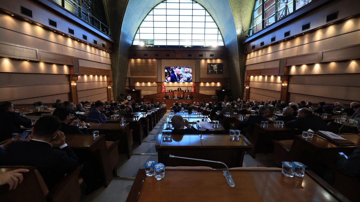 A view of the Istanbul Metropolitan Municipality (IBB) assembly in session, Istanbul, Türkiye, May 12, 2025. (AA Photo)