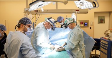 Doctors perform a complex cardiovascular surgery on a 5.5-year-old girl diagnosed with Topsy-Turvy syndrome, Ankara, Türkiye, May 18, 2025. (DHA Photo)
