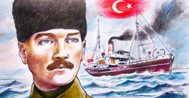 May 19, 1919, marks the pivotal day Mustafa Kemal Pasha landed in Samsun, igniting the organized national resistance that ultimately changed Türkiye’s fate. (Illustration by Erhan Yalvaç)