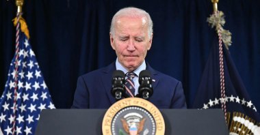 U.S. President Joe Biden delivers remarks on the passing of former President Jimmy Carter at The Company House in Christiansted, St. Croix, U.S. Virgin Islands, Dec. 29, 2024. (AFP Photo)