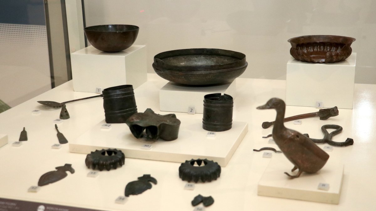 The historic artifacts on display at the Erzurum Museum, Erzurum, Türkiye, May 18, 2025. (AA Photo)