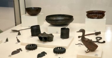 The historic artifacts on display at the Erzurum Museum, Erzurum, Türkiye, May 18, 2025. (AA Photo)