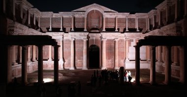 The ancient city of Sardis, widely recognized as the birthplace of coinage in the seventh century B.C., is set to offer a new nighttime museum experience. (DHA Photo)