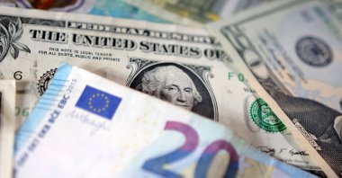 U.S. dollar and euro banknotes are seen in this illustration taken on May 4, 2025. (Reuters Photo)