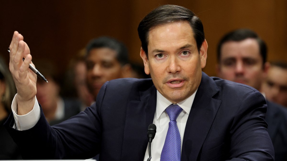 U.S. Secretary of State Marco Rubio gestures as he testifies at a Senate Foreign Relations Committee hearing on U.S. President Donald Trump&#039;s State Department budget request for the Department of State, on Capitol Hill in Washington, D.C., U.S., May 20, 2025. (Reuters Photo)