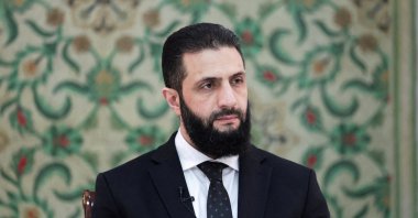 Syria’s interim President Ahmed al-Sharaa attends an interview with Reuters at the presidential palace, Damascus, Syria, March 10, 2025. (Reuters Photo)