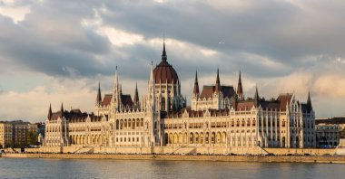 The Hungarian Parliament Building is the seat of the National Assembly of Hungary, one of Europe&#039;s oldest legislative buildings, Lajos Kossuth Square on the bank of the Danube, Budapest, Hungary, Jan. 2, 2022. (Getty Images Photo)