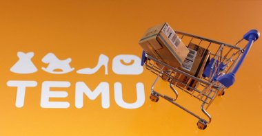 The Temu logo is seen in this illustration from Feb. 11, 2025. (Reuters Photo)