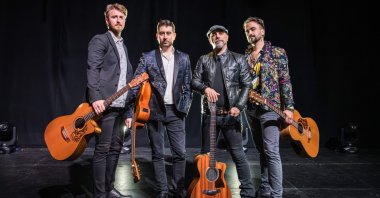 The Italian music group &quot;40 Fingers.&quot; (AA Photo)