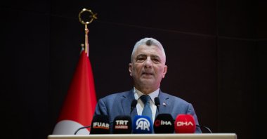 Trade Minister Ömer Bolat speaks at a conference in Ankara, May 19, 2025. (AA Photo)
