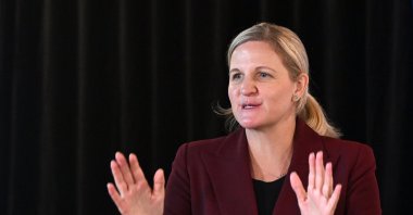 International Olympic Committee (IOC) President-elect Kirsty Coventry speaks as IOC Coordination Commission members attend a news conference for the Brisbane 2032 Olympic and Paralympic Games, Brisbane, Australia, May 22, 2025. (EPA Photo)