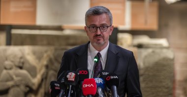 Deputy Foreign Minister Burhanettin Duran is seen at the inauguration ceremony of the Islamophobia combat center held at the Museum of Anatolian Civilizations, Ankara, Türkiye, May 22, 2025 (AA Photo)