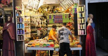 People shop at the Hamidiya market in central Damascus, Syria, May 14, 2025. (EPA Photo)