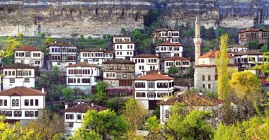 Houses nestled among lush greenery in Safranbolu, Türkiye, May 25, 2025. (DHA Photo)