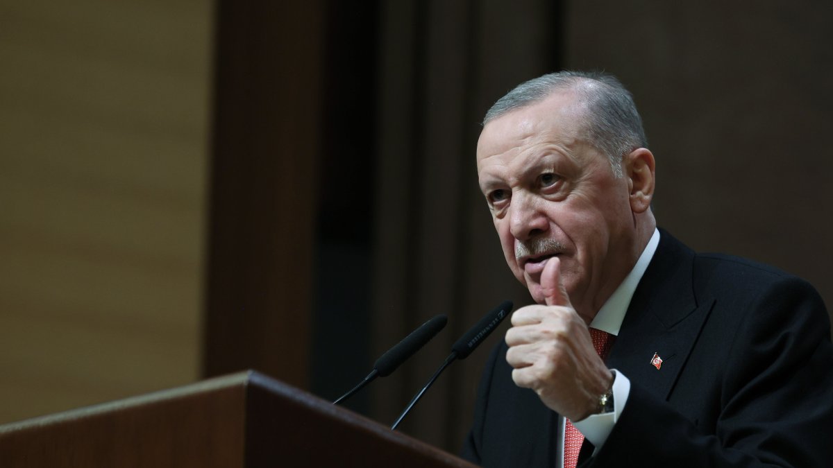 President Recep Tayyip Erdoğan speaks at the event, Ankara, Türkiye, May 26, 2025. (AA Photo)