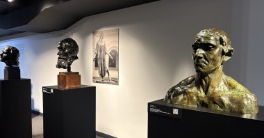 Artworks on display at The Arkın Rodin Collection Gallery, Girne, Northern Cyprus, May 22, 2025. (Photo by Funda Karayel)