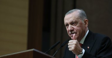 President Recep Tayyip Erdoğan speaks at the event, Ankara, Türkiye, May 26, 2025. (AA Photo)