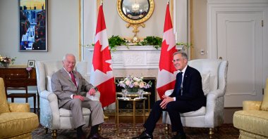 Britain&#039;s King Charles III meets with Prime Minister of Canada Mark Carney in Ottawa, Ontario, Canada, May 26, 2025. (Reuters Photo)