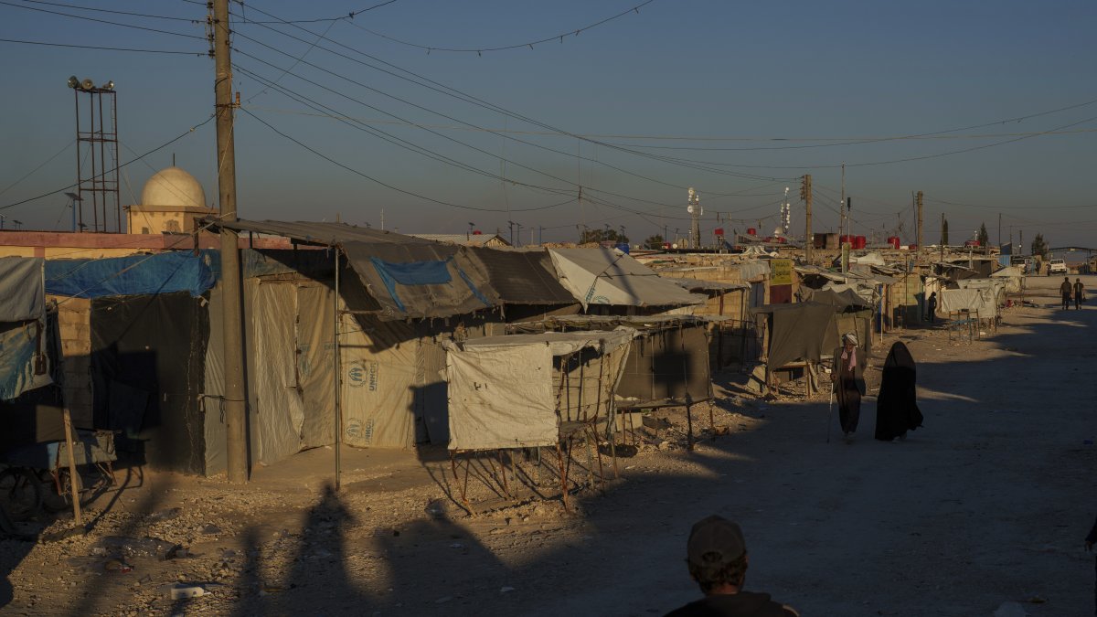 A view of the al-Hol camp, Hasakeh, Syria, Jan. 30, 2025. (AP Photo)