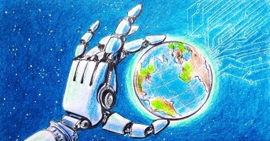 &quot;The darker reality is that AI systems can also be used to enforce geopolitical dominance under the guise of neutrality.&quot; (Illustration by Erhan Yalvaç)