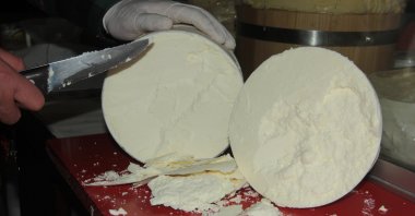 The European Commission has officially granted geographical indication (GI) status to Erzincan Tulum cheese from Türkiye, recognizing its unique origin and traditional production methods. (İHA Photo)
