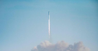 The SpaceX Starship rocket launches from Starbase, Texas, as seen from South Padre Island, U.S., May 27, 2025. (AFP Photo)