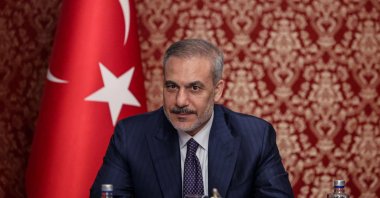 Foreign Minister Hakan Fidan attends an event at the Turkish Embassy in Moscow, Russia, May 26, 2025. (AA Photo)