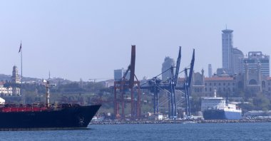A general view of Haydarpaşa port, Istanbul, Türkiye, April 9, 2024. (EPA Photo)