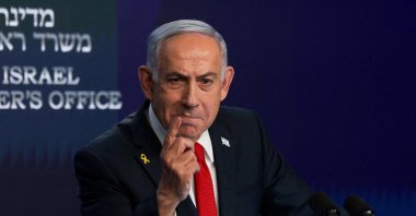 Israeli Prime Minister Benjamin Netanyahu speaks during a press conference in Jerusalem, May 21, 2025. (Reuters File Photo)