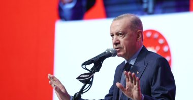 President Recep Tayyip Erdoğan speaks at the 4th Türkiye Youth Summit hosted by the Türkiye Youth NGOs Platform (TGSP), Istanbul, Türkiye, May 31, 2025. (IHA Photo)