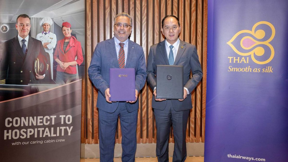 Turkish Airlines, Thai Airways sign joint business agreement