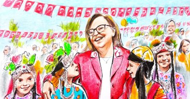 &quot;Under the leadership of Mayor Fatma Şahin, a new approach centered on compassionate urbanism has been institutionalized, one that views migration not as a threat but as a social opportunity.&quot; (Illustration by Erhan Yalvaç)