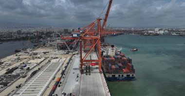 A view of the Mersin International Port in Mersin, southern Türkiye, May 29, 2025. (AA Photo)