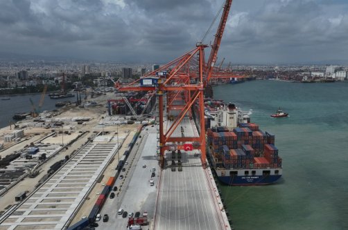 A view of the Mersin International Port in Mersin, southern Türkiye, May 29, 2025. (AA Photo)