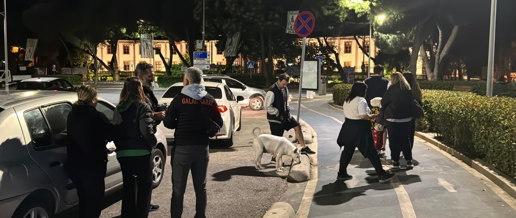 Locals seen outside early Tuesday morning following the 5.8 magnitude earthquake, Muğla, Türkiye, June 3, 2025. (DHA Photo)