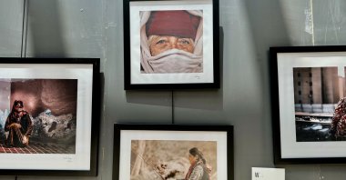 Photos are displayed at &quot;Children of the Mount of Olives&quot; exhibition at Ishak Pasha Palace, Ağrı, Türkiye, June 3, 2025. (İHA Photo)