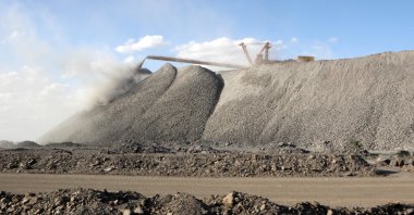 A mining machine is seen at the Bayan Obo mine containing rare earth minerals, Inner Mongolia, China, July 16, 2011. (Reuters Photo)