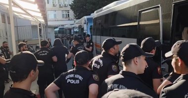 Police arrest suspects in a corruption case against the Istanbul Metropolitan Municipality, June 2, 2025 (DHA Photo)