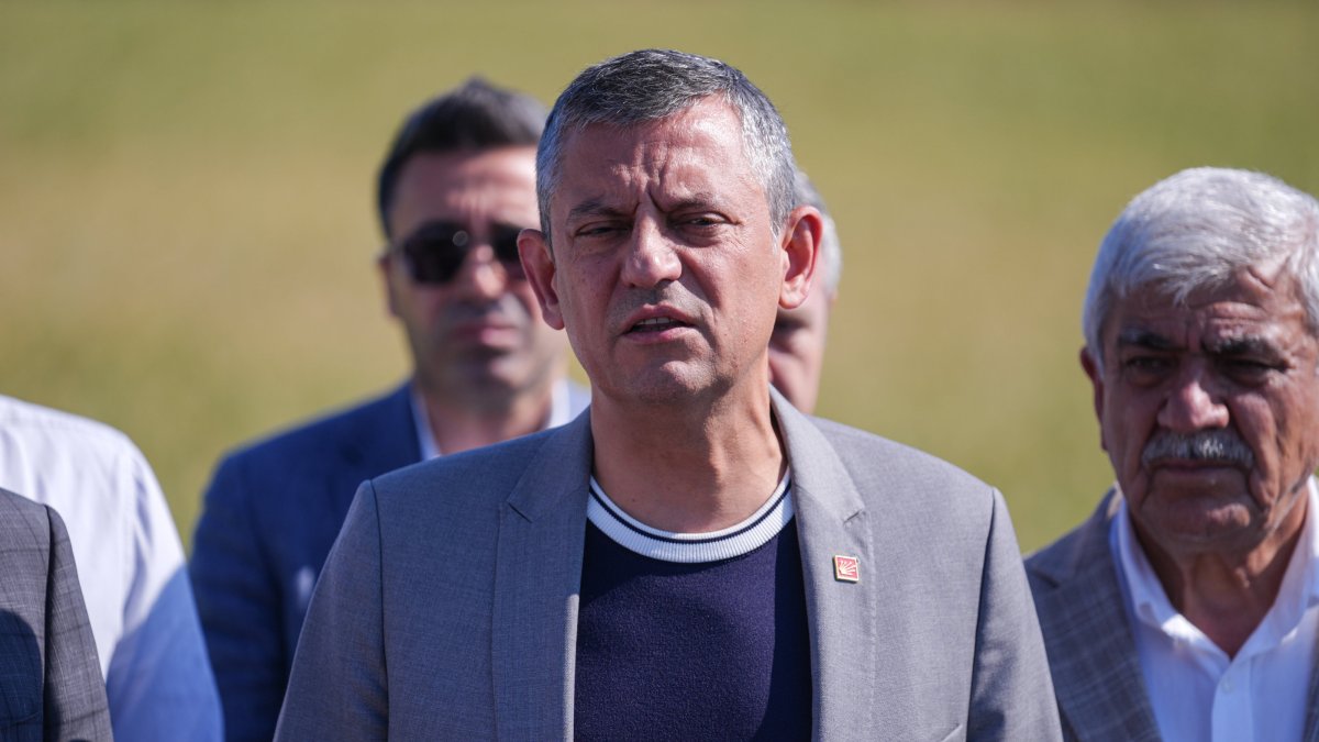 Republican People&#039;s Party (CHP) Chair Özgür Özel talks to reporters after visiting Ekrem Immaoğlu in prison, outside Istanbul, Türkiye, June 5, 2025. (AA Photo)