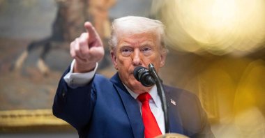 U.S. President Donald Trump speaks in the White House, Washington, D.C., March 3, 2025. (AFP Photo)