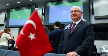Defense Minister Yaşar Güler attends a meeting of the Ukraine Defense Contact Group, as part of a NATO defense ministers&#039; meeting at the alliance&#039;s headquarters, Brussels, Belgium, June 4, 2025. (Reuters Photo)