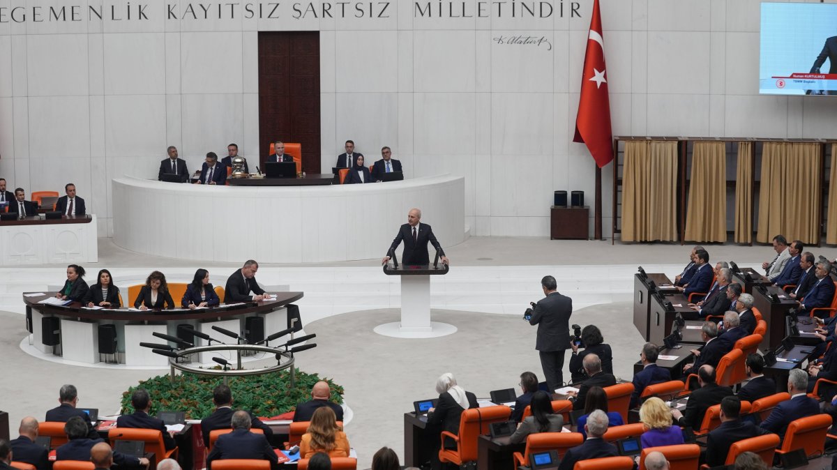 Numan Kurtulmuş is reelected as speaker at Parliament, Ankara, Türkiye, June 3, 2025. (AA Photo)