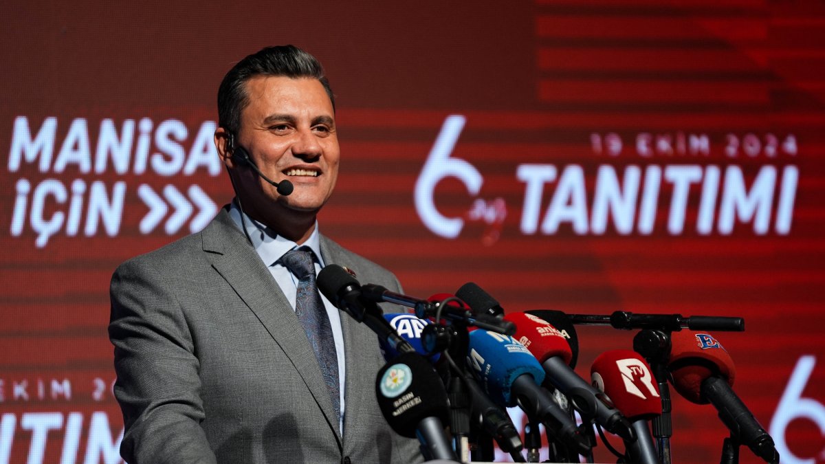 Manisa Metropolitan Municipality Mayor Ferdi Zeyrek had delivered a speech at the municipality’s “6th Month Briefing” event held at the Exhibition Center, Oct. 19, 2024. (AA File Photo)