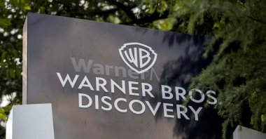 The exterior of the Warner Bros. Discovery Atlanta campus in Atlanta, Georgia, U.S., May 2, 2023. (Reuters Photo)
