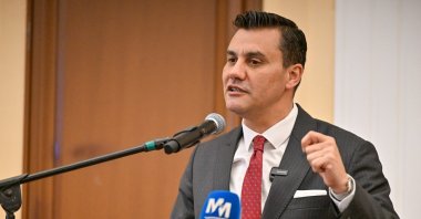 This undated photo shows mayor Ferdi Zeyrek attending an event in Manisa, western Türkiye. (İHA Photo) 