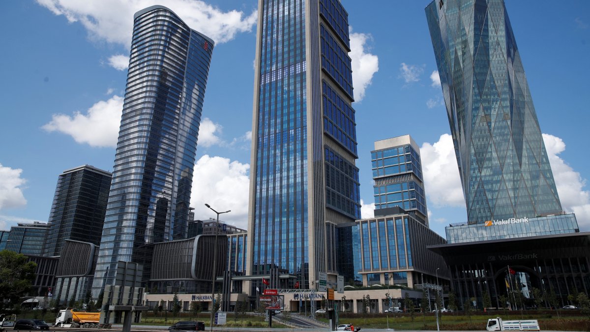 Bank headquarters are seen at the Istanbul Financial Center (IFC), Istanbul, Türkiye, July 25, 2024. (Reuters Photo)