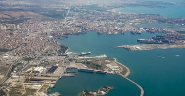 Aerial view of the shipyards in the Tuzla district of Istanbul, Türkiye, June 1, 2017. (Getty Images)